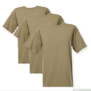 DSCP US Army T-Shirt 3 Pack Tan Size L Wrinkle Free